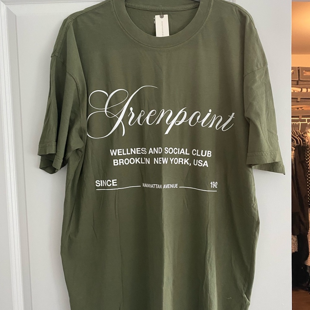 Anthropologie Greenpoint Olive Tee